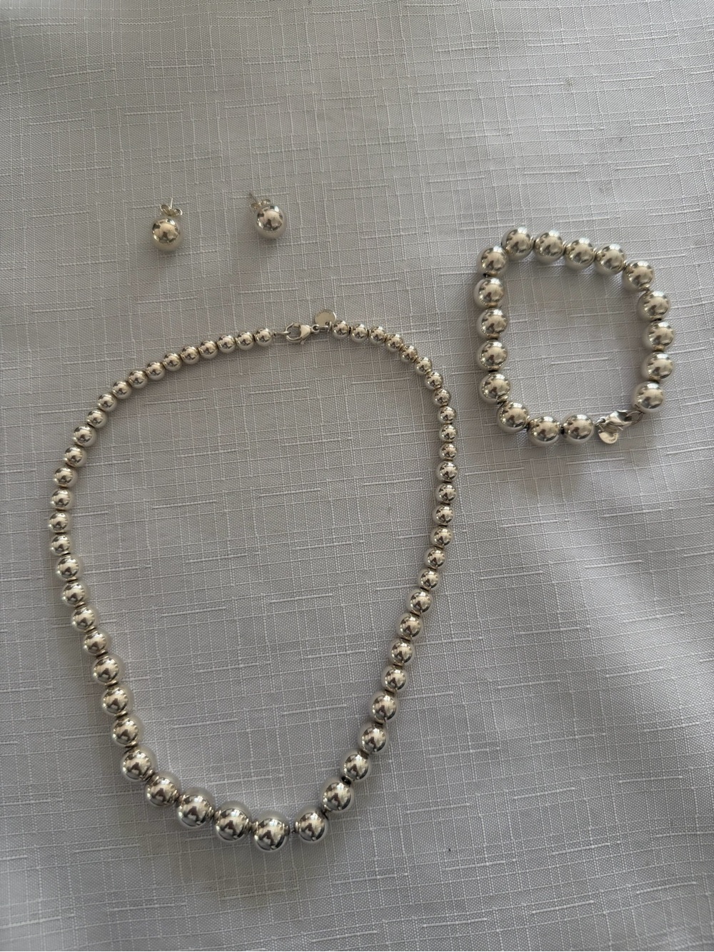 Tiffany & Co. Hardwear Graduated Ball Necklace, Bracelet & Earring Set